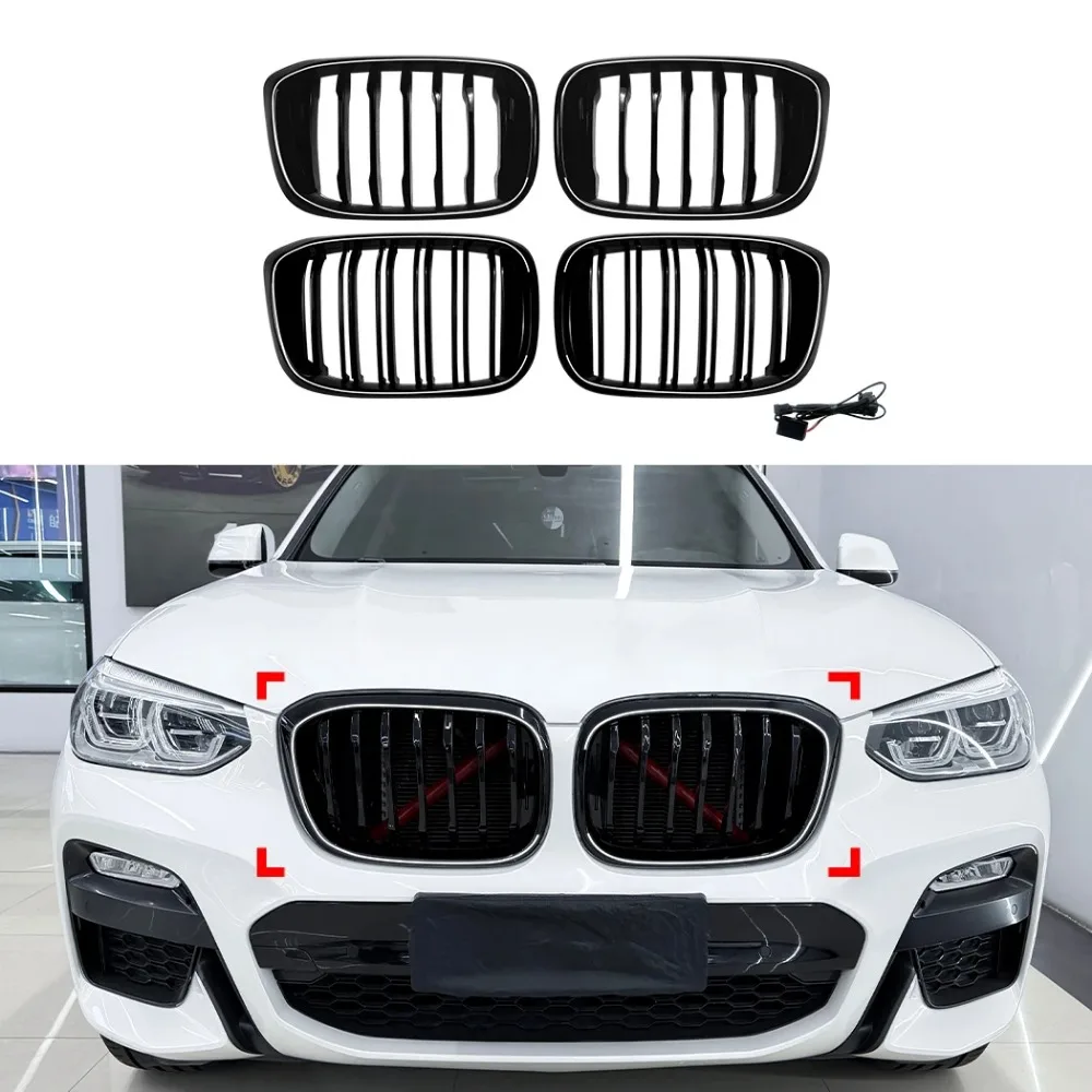 With Light Front Kidney Replacement Double Grill Grille For BMW X3 G01 X4 G02 2018 2019 2020 2021 Front Grille Racing Grills
With Light Front Kidney Replacement Double Grill Grille For BMW X3 G01 X4 G02 2018 2019 2020 2021 Front Grille Racing Grills