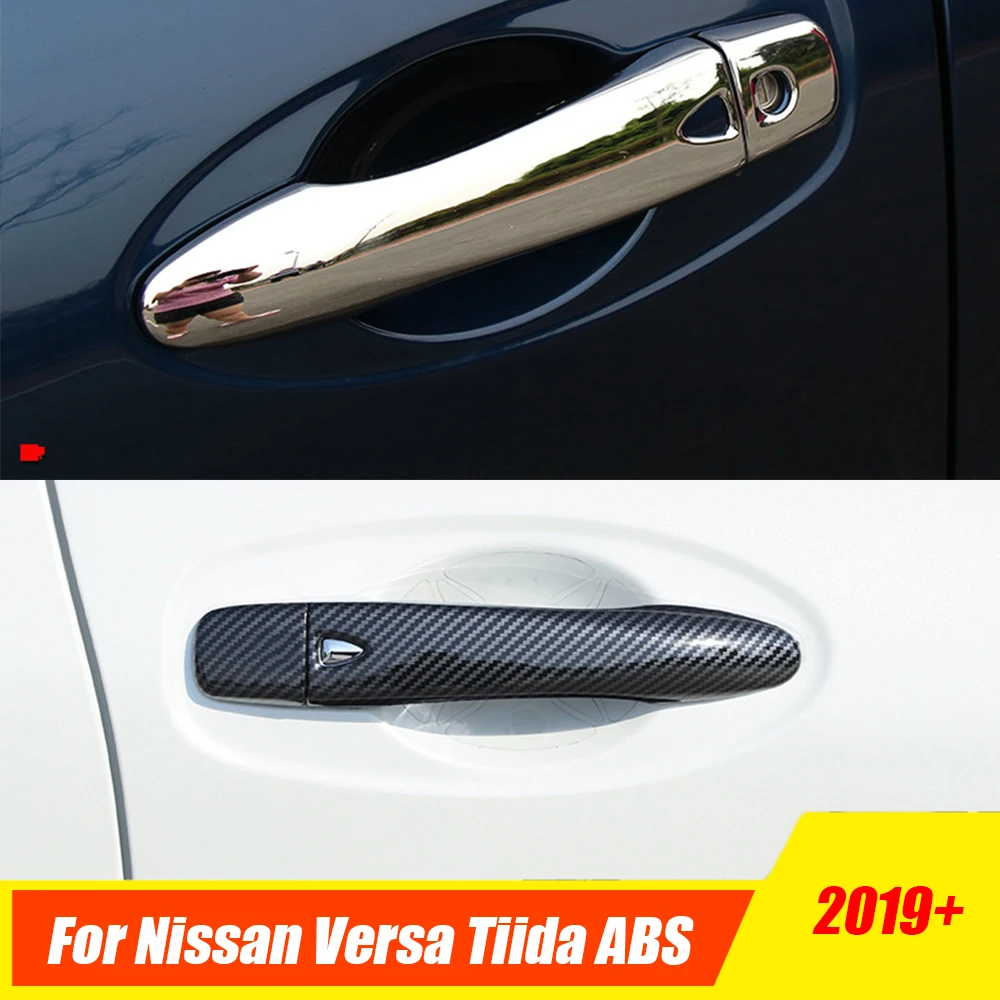 For Nissan Versa Tiida 2019 2020 2021 ABS Chrome CARBON Car door protector Handle Decoration Cover Trim Car Styling
For Nissan Versa Tiida 2019 2020 2021 ABS Chrome CARBON Car door protector Handle Decoration Cover Trim Car Styling