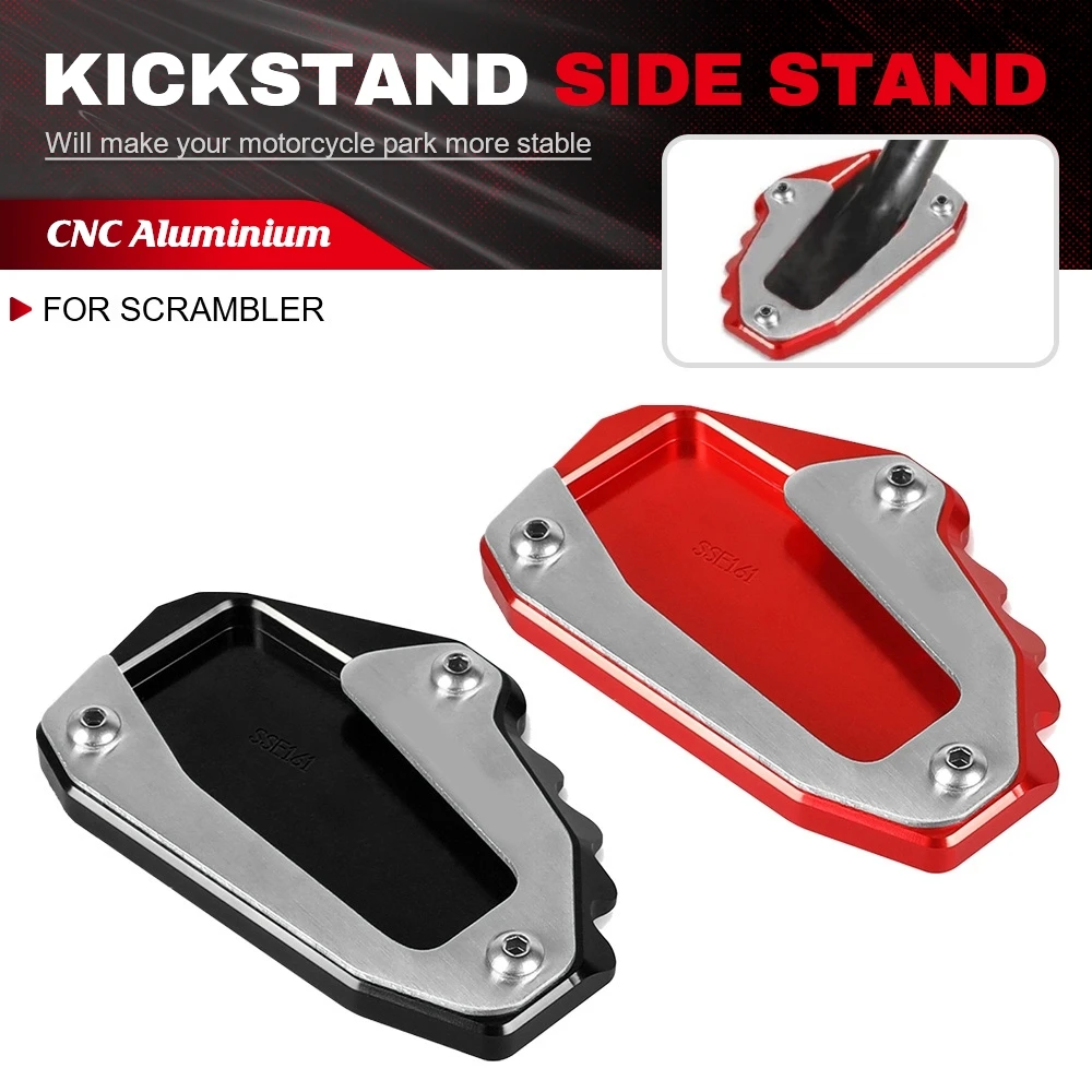 Motorcycle CNC Kickstand Side Stand Enlarger Plate Kickstand For Ducati Scrambler Desert Sled Icon Dark Full Throttle Cafe Racer
Motorcycle CNC Kickstand Side Stand Enlarger Plate Kickstand For Ducati Scrambler Desert Sled Icon Dark Full Throttle Cafe Racer