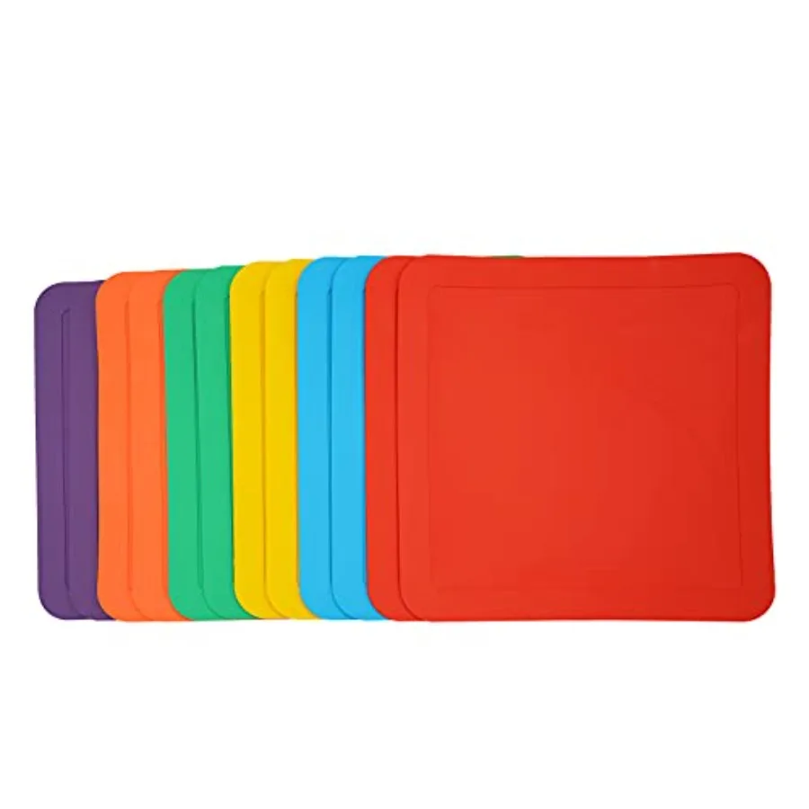 12inch Flat Square Spot Marker Multi-Color Exercise Floor Playmat 12pcs
12inch Flat Square Spot Marker Multi-Color Exercise Floor Playmat 12pcs