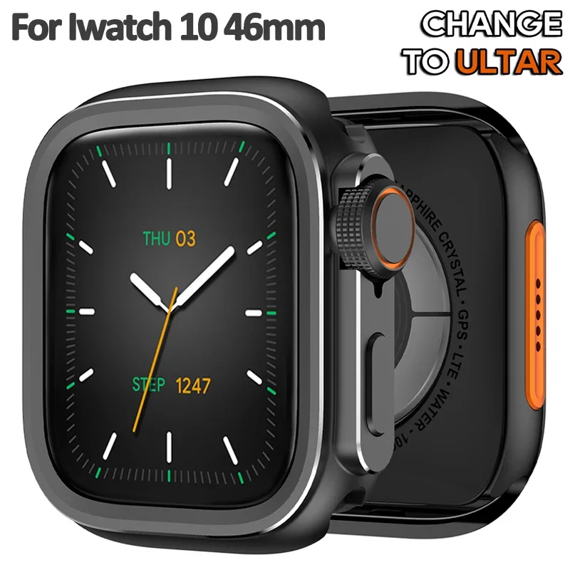 Titanium watch case for apple watch series 10 case Metal Bumper Case Protector Full Cover Change To Ultra For Apple Watch 46mm
Titanium watch case for apple watch series 10 case Metal Bumper Case Protector Full Cover Change To Ultra For Apple Watch 46mm