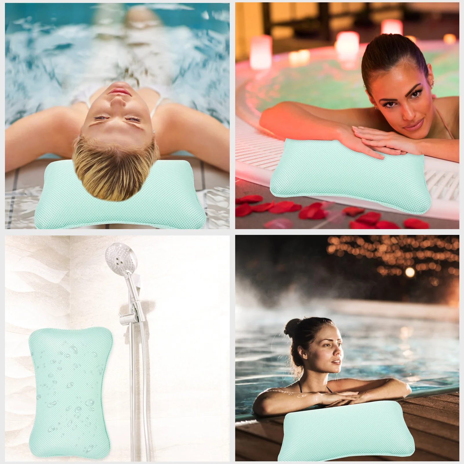 Bathtub for Soaking Tub Comfortable Headrest Bath Household Relaxation Pillow Spa Bathtub Cushion Head Neck Support Shower
Bathtub for Soaking Tub Comfortable Headrest Bath Household Relaxation Pillow Spa Bathtub Cushion Head Neck Support Shower