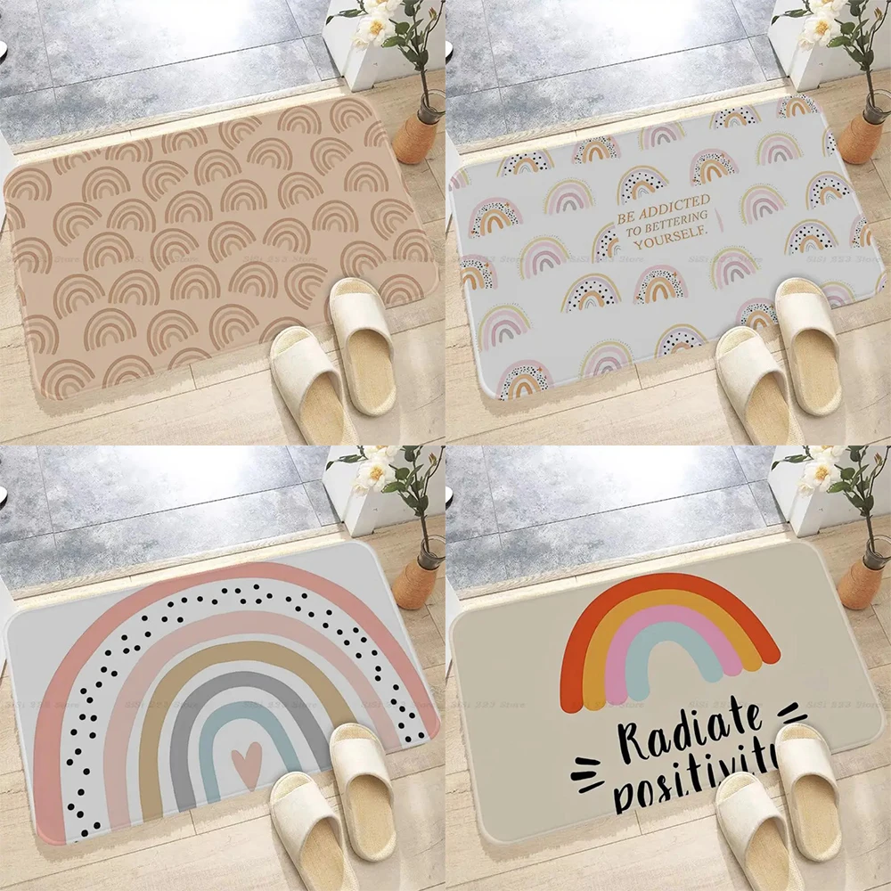 Rainbow Illustration Style Carpet Bedroom Bathroom Absorbent Entrance Mat Home Decor Laundry Room Floor Mat
Rainbow Illustration Style Carpet Bedroom Bathroom Absorbent Entrance Mat Home Decor Laundry Room Floor Mat
