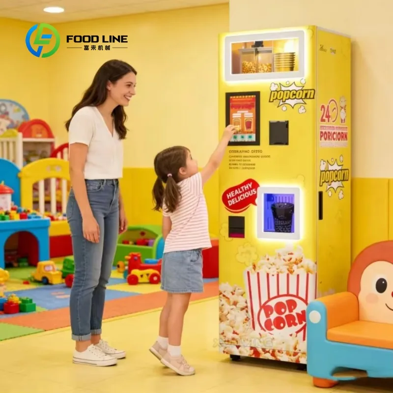 Customized Technology Popcorn Vending Machine Best Sale Automatic Popcorn Maker for Movie Theater Bar Shopping Mall
Customized Technology Popcorn Vending Machine Best Sale Automatic Popcorn Maker for Movie Theater Bar Shopping Mall