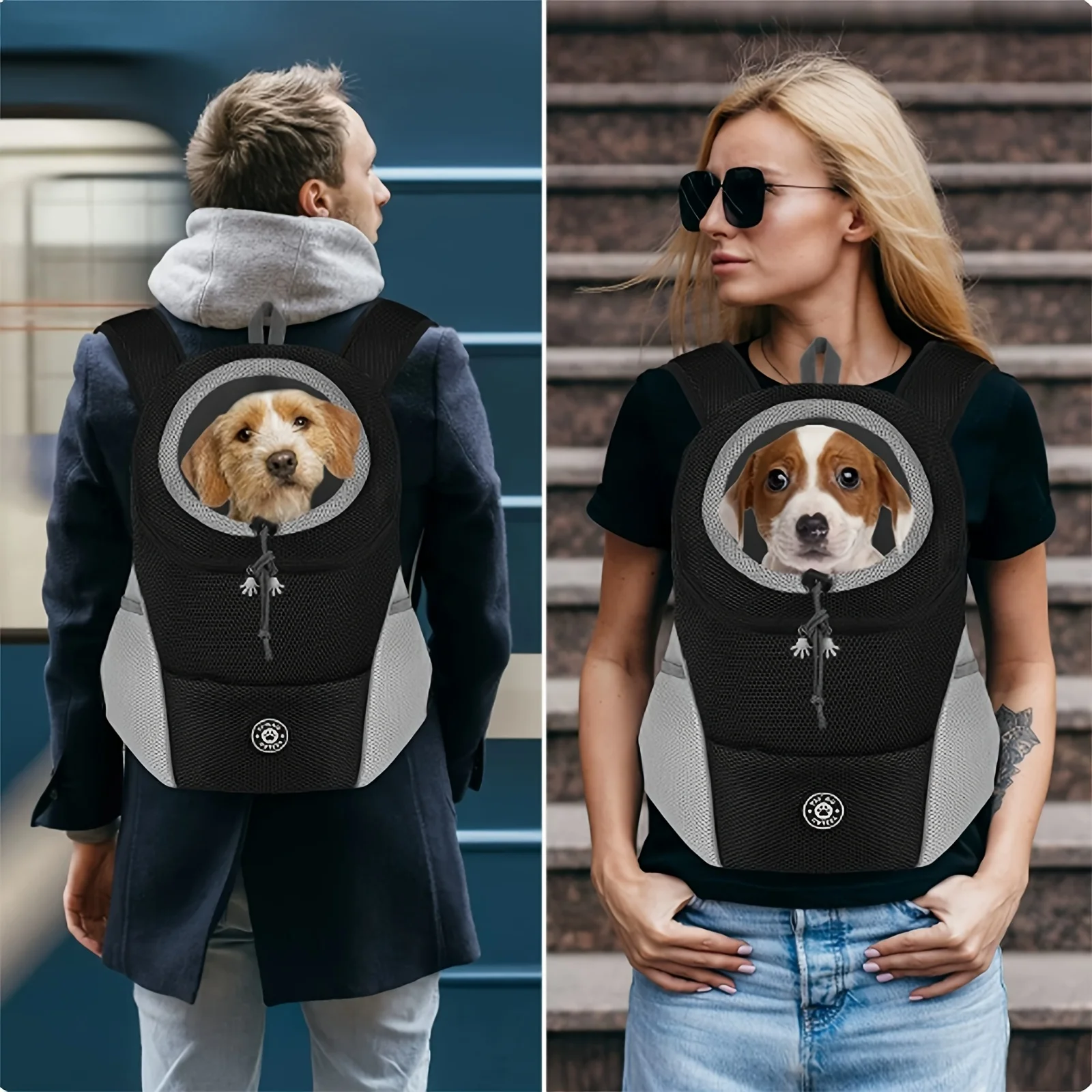 Dog Carrier Backpack Breathable Mesh Pet Travel Bag for Small Dogs Cats Outdoor Walking Hiking Puppy Carrying Supplies
Dog Carrier Backpack Breathable Mesh Pet Travel Bag for Small Dogs Cats Outdoor Walking Hiking Puppy Carrying Supplies