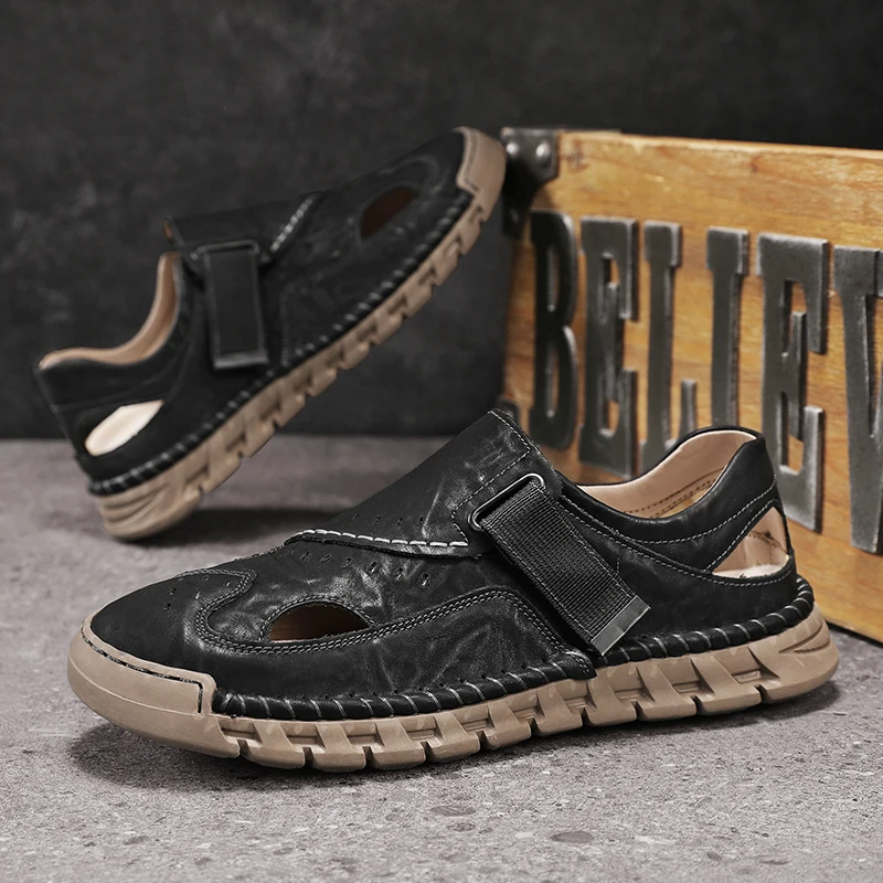 Men's Sandals Comfortable Casual Outdoor Indoor Lightweight Non-Slip Breathable Summer Quick Drying Sandals for Male
Men's Sandals Comfortable Casual Outdoor Indoor Lightweight Non-Slip Breathable Summer Quick Drying Sandals for Male