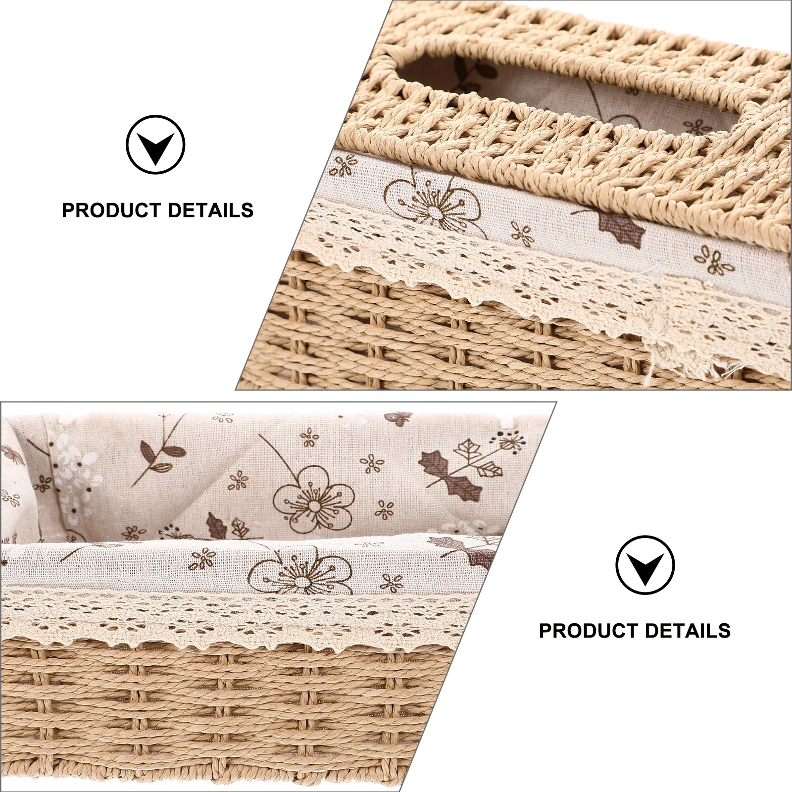 Sturdy Handwoven Tissue Cloth Lace Napkin Case Wear Resistant Home Storage Container Delicate Multi-Purpose Tissue Organizer
Sturdy Handwoven Tissue Cloth Lace Napkin Case Wear Resistant Home Storage Container Delicate Multi-Purpose Tissue Organizer
