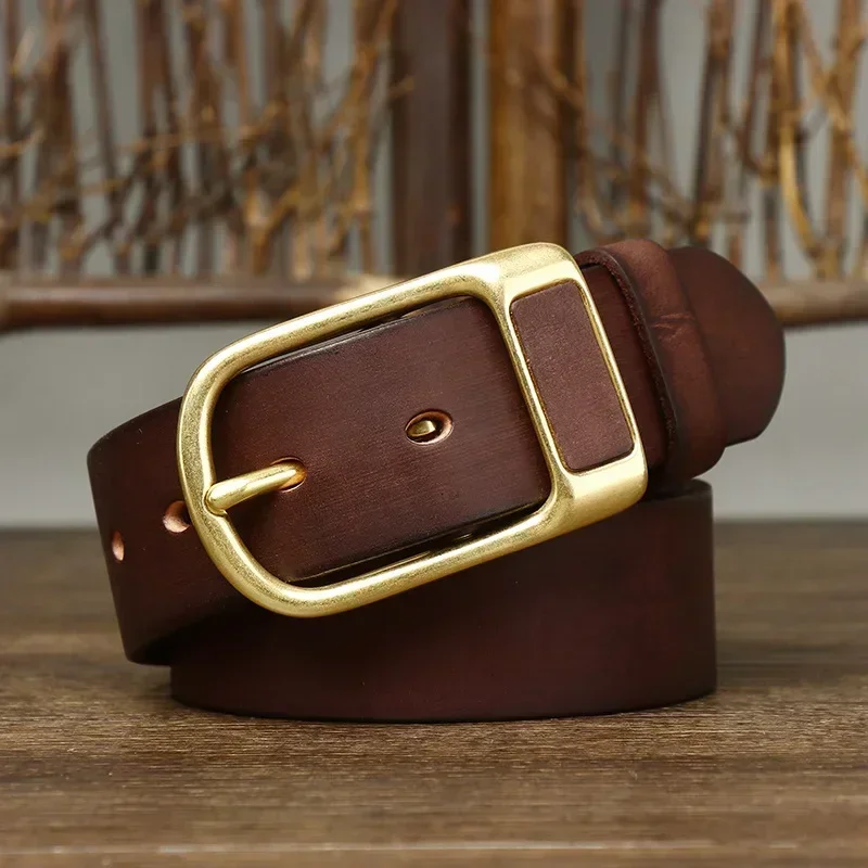 3.8cm Pure Cowhide High Quality Genuine Leather Belts for Men Brand Strap Male Brass Buckle Jeans Cowboy Cintos luxury designer
3.8cm Pure Cowhide High Quality Genuine Leather Belts for Men Brand Strap Male Brass Buckle Jeans Cowboy Cintos luxury designer