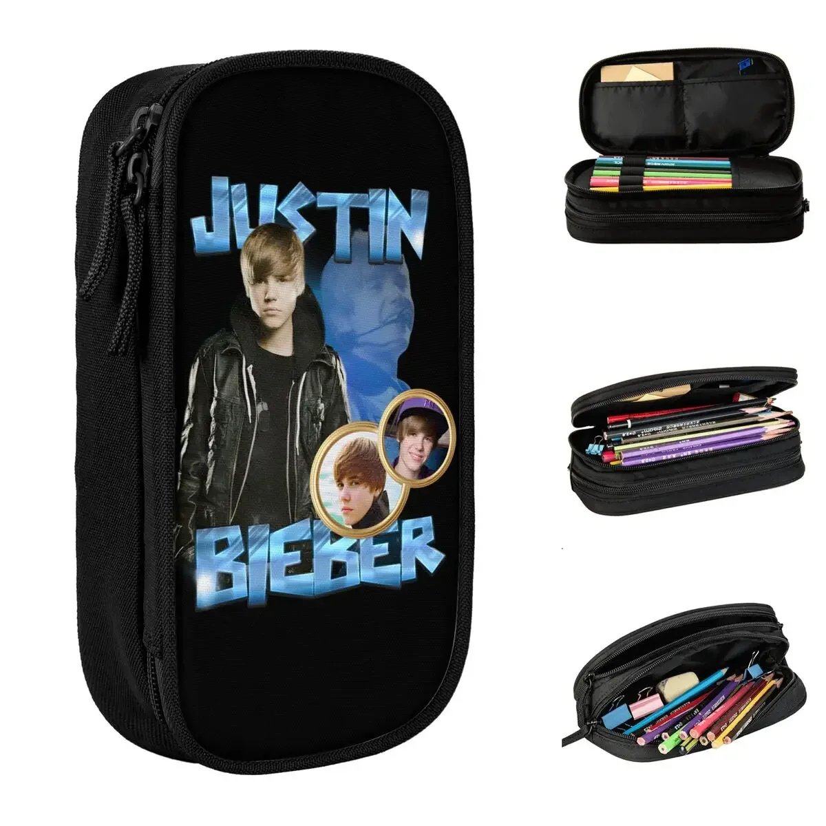 Justins Biebers Vintage Retro 90S Pencil Cases Cute Pen Bag Student Large Storage Students School Zipper Pencil Box
Justins Biebers Vintage Retro 90S Pencil Cases Cute Pen Bag Student Large Storage Students School Zipper Pencil Box