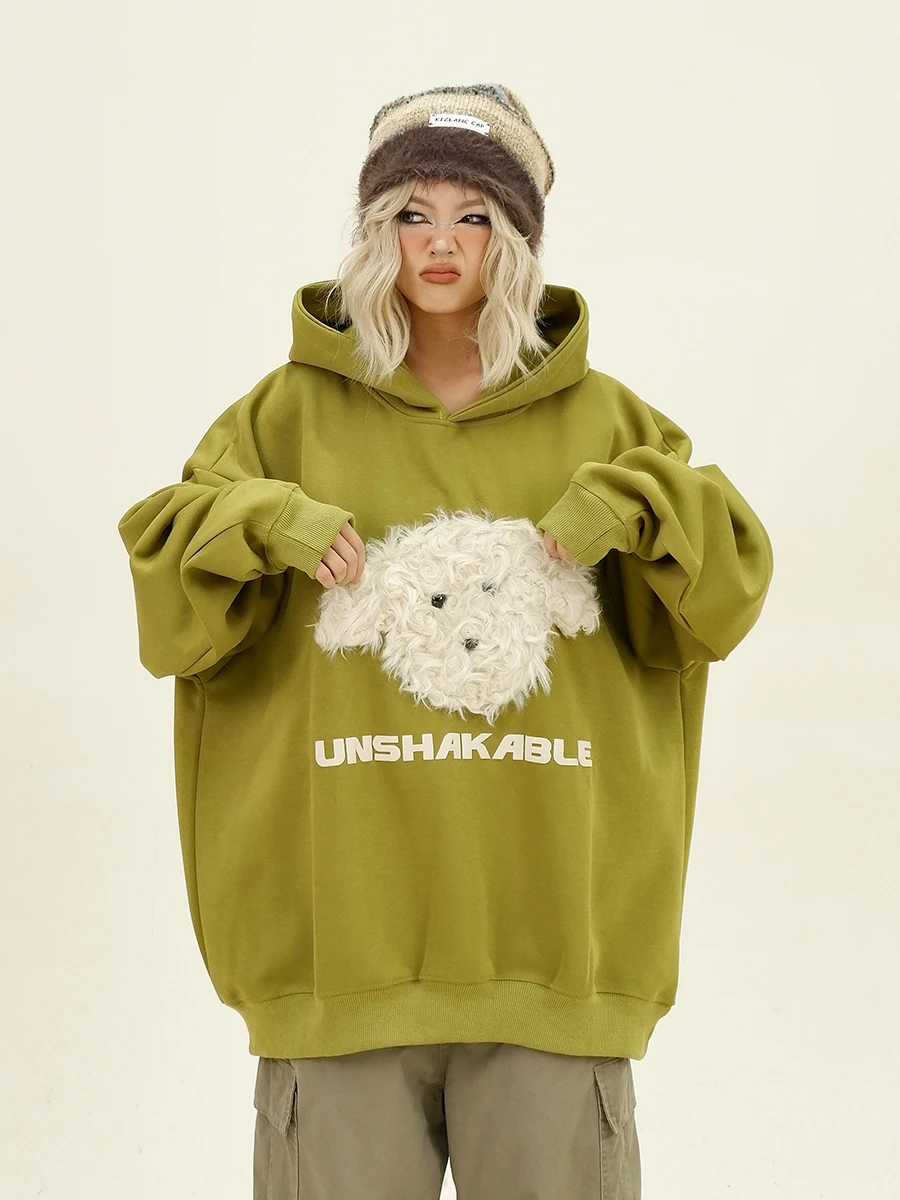 Lazy Bear Plush Hoodie Women's Loose BF Style Cute Student Top Trendy Long Sleeve Streetwear Spring 2026 New Arrival
Lazy Bear Plush Hoodie Women's Loose BF Style Cute Student Top Trendy Long Sleeve Streetwear Spring 2026 New Arrival