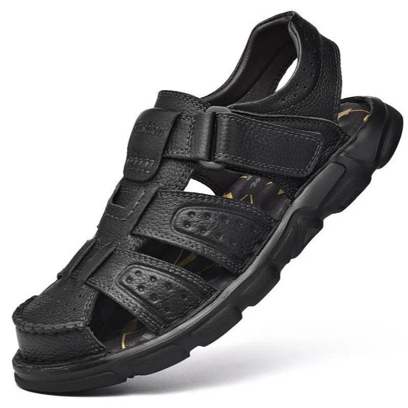 Genuine Leather Casual Shoes For Men High Quality Classic Men Sandals Summer Outdoor Walking Men Sneakers Breathable Men Sandals
Genuine Leather Casual Shoes For Men High Quality Classic Men Sandals Summer Outdoor Walking Men Sneakers Breathable Men Sandals