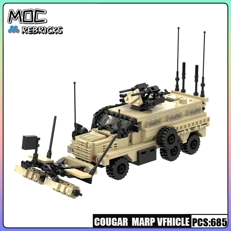 MOC Military Series Cougar Tactical Lightning Protection Vehicle Building Block Assembly Model DIY Boy Toys Christmas Gifts
MOC Military Series Cougar Tactical Lightning Protection Vehicle Building Block Assembly Model DIY Boy Toys Christmas Gifts