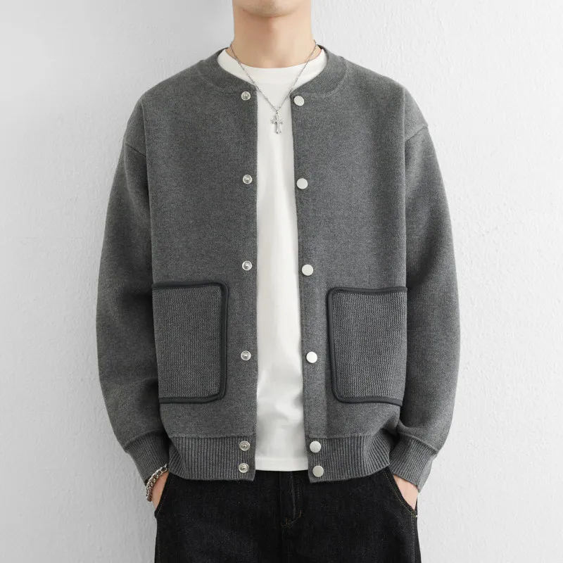 Весенний модный тренд: Мужской вязаный кардиган-свитер, повседневная универсальная шерстяная верхняя одежда для мужчин
Весенний модный тренд: Мужской вязаный кардиган-свитер, повседневная универсальная шерстяная верхняя одежда для мужчин