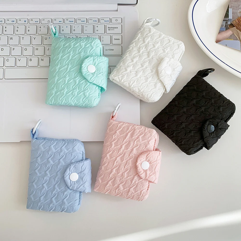Japanese Wrinkled Coin Purse Large Capacity Short Wallet Chic Snap Card Holder Portable Girls Children Mini Storage Bags
Japanese Wrinkled Coin Purse Large Capacity Short Wallet Chic Snap Card Holder Portable Girls Children Mini Storage Bags