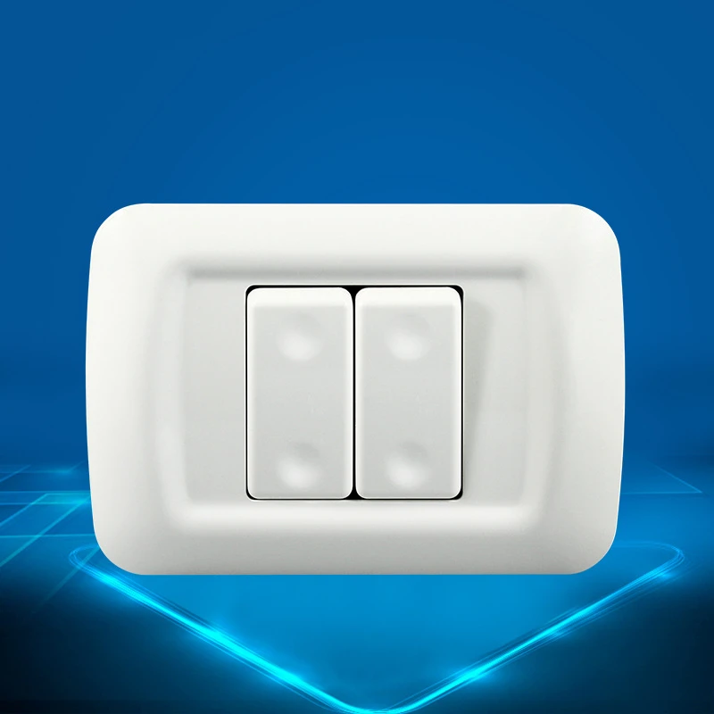 118mm 2Gang Italy Isreal Standard Household Wall Electrical 1way Switch White PC Safety flame-retardant Panel
118mm 2Gang Italy Isreal Standard Household Wall Electrical 1way Switch White PC Safety flame-retardant Panel