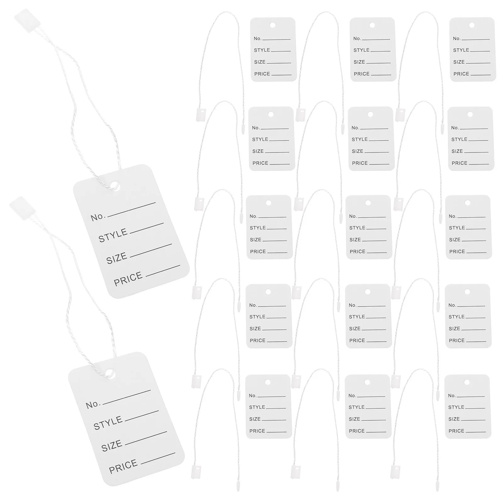 2000Pcs Pricing Tags White String Versatile Hang Tags Secure Clothes Jewelry Labeling Hang Tag Plastic Tag Loops
2000Pcs Pricing Tags White String Versatile Hang Tags Secure Clothes Jewelry Labeling Hang Tag Plastic Tag Loops