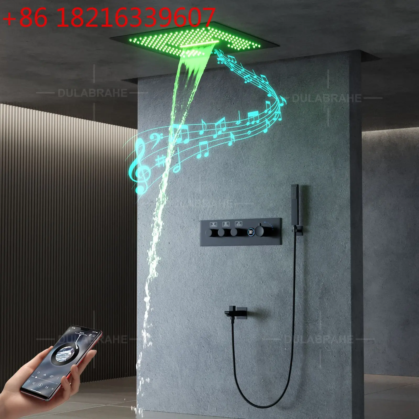 Built-in Canopy Shower High-end Bluetooth Music Shower Ambient Light Digital Display Shower Set
Built-in Canopy Shower High-end Bluetooth Music Shower Ambient Light Digital Display Shower Set
