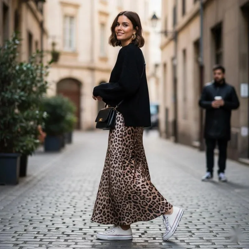 Women's Sexy Leopard Print High Waist Midi Skirt Elegant Mermaid Silhouette Lightweight Fabric Summer Casual Street Party Wear
Women's Sexy Leopard Print High Waist Midi Skirt Elegant Mermaid Silhouette Lightweight Fabric Summer Casual Street Party Wear