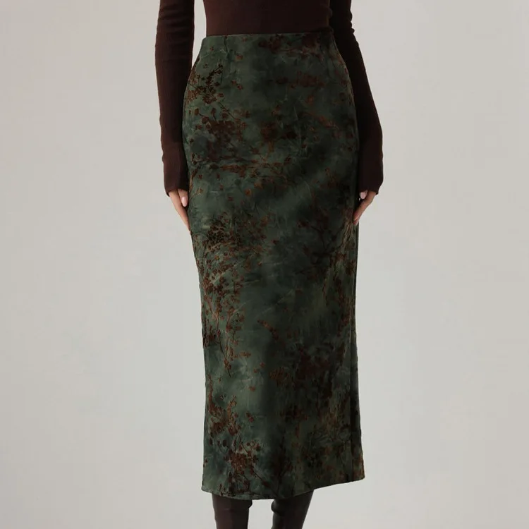 Printed Retro Midi Skirt for Women High Waisted Hip Hugging Skirt Autumn Vintage Versatile Slim-Fit High-Waist Pencil Petticoat
Printed Retro Midi Skirt for Women High Waisted Hip Hugging Skirt Autumn Vintage Versatile Slim-Fit High-Waist Pencil Petticoat