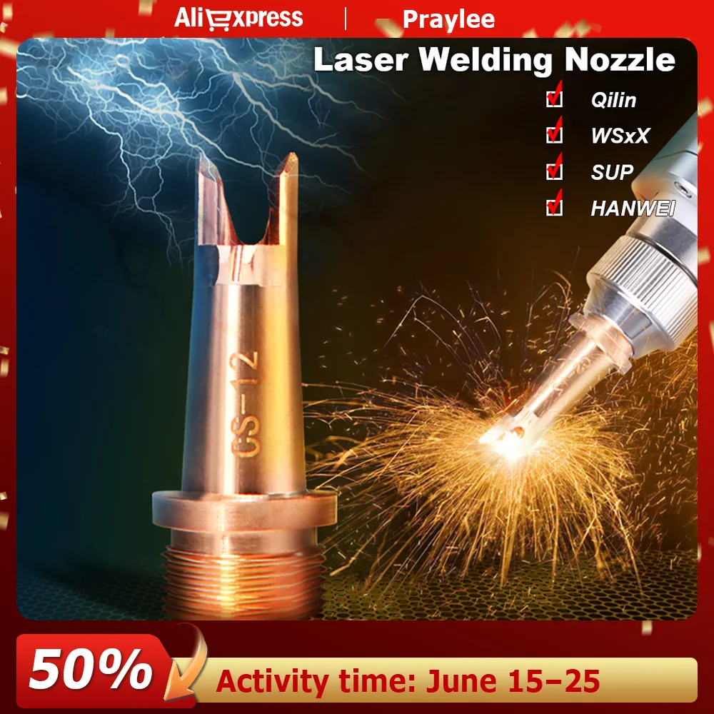 Praylee Laser Welding Nozzle M8 M10 M11 M16 Mount Thread with Wire Feed for Qilin WSX Sup HANWEI Handheld Welding Gun
Praylee Laser Welding Nozzle M8 M10 M11 M16 Mount Thread with Wire Feed for Qilin WSX Sup HANWEI Handheld Welding Gun