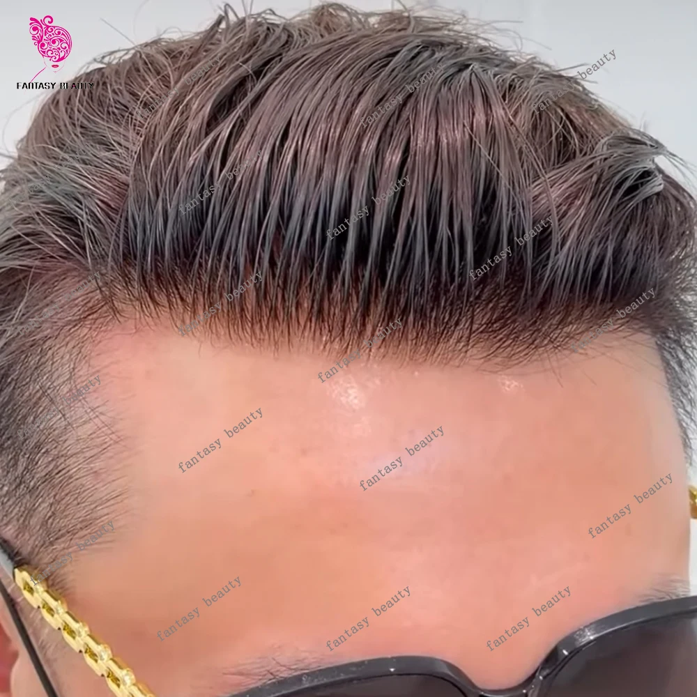 Super Natural Hairline Dark Brown 1B80 1B50 1B20 Gray Blonde Human Hair Men Toupee Durable UndetectableMicro Skin PU Prosthesis
Super Natural Hairline Dark Brown 1B80 1B50 1B20 Gray Blonde Human Hair Men Toupee Durable UndetectableMicro Skin PU Prosthesis