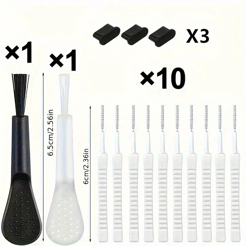 10/15pcs Dust Proof Set with Cleaning Brushes, Includes USB-C Port Covers and Bristle Cleaners for Electronic Devices.
10/15pcs Dust Proof Set with Cleaning Brushes, Includes USB-C Port Covers and Bristle Cleaners for Electronic Devices.