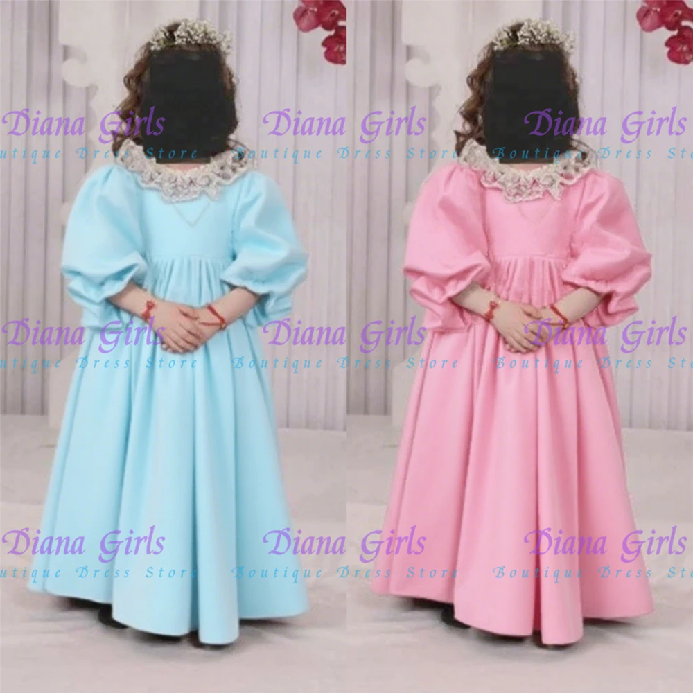 Quality Lovely Little Girls Baptism Communion Gown Satin Fluffy Flower Girl Dress For Kids Birthday Banquet Party Evening Gowns
Quality Lovely Little Girls Baptism Communion Gown Satin Fluffy Flower Girl Dress For Kids Birthday Banquet Party Evening Gowns
