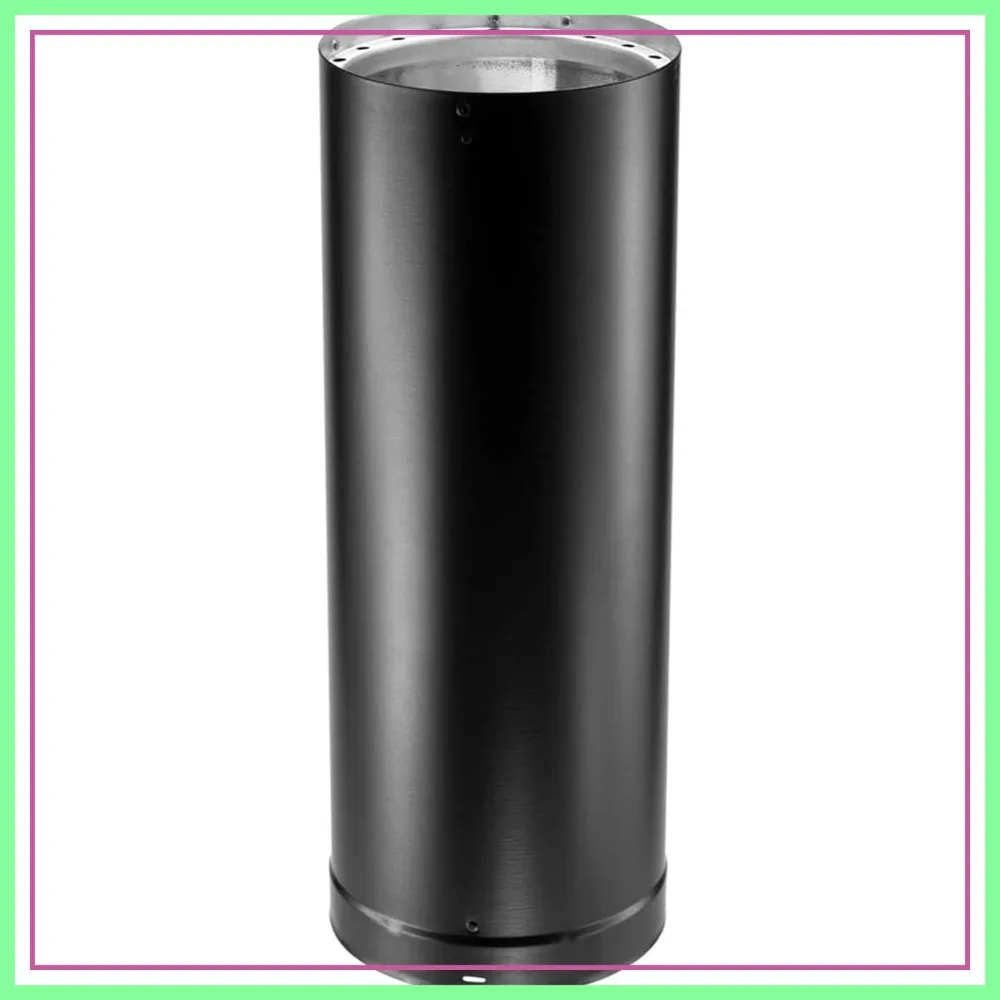 Double Wall Stove Pipe Connector, 12" x 6" Diameter, Galvanized Steel/Stainless Steel for Wood Burning Stove, Vent Smoke/Exhaust
Double Wall Stove Pipe Connector, 12" x 6" Diameter, Galvanized Steel/Stainless Steel for Wood Burning Stove, Vent Smoke/Exhaust