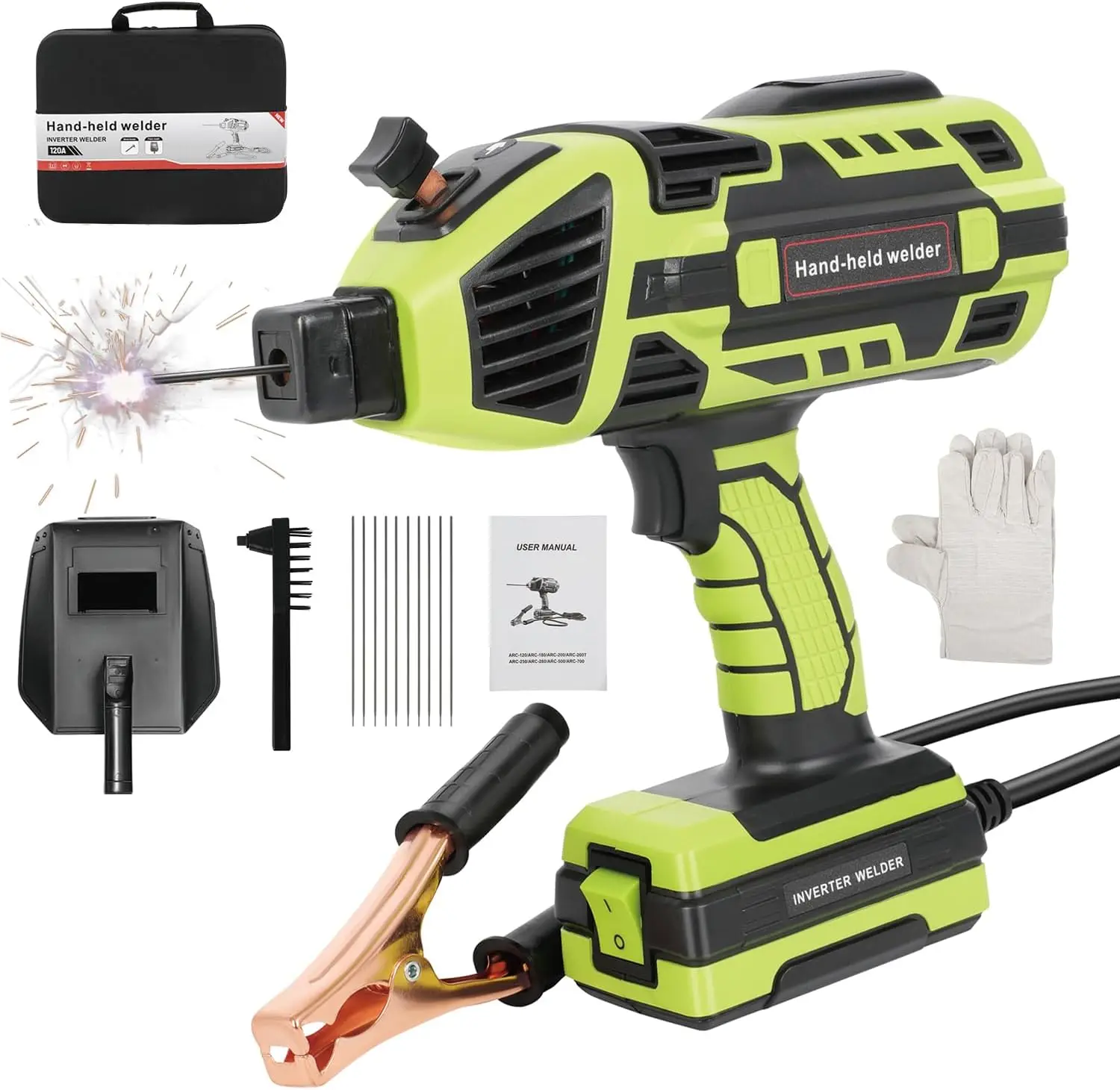 Handheld Igbt Inverter Welding Machine Portable Welder With Variable Current Adjustment Welding Output For Welding Rods