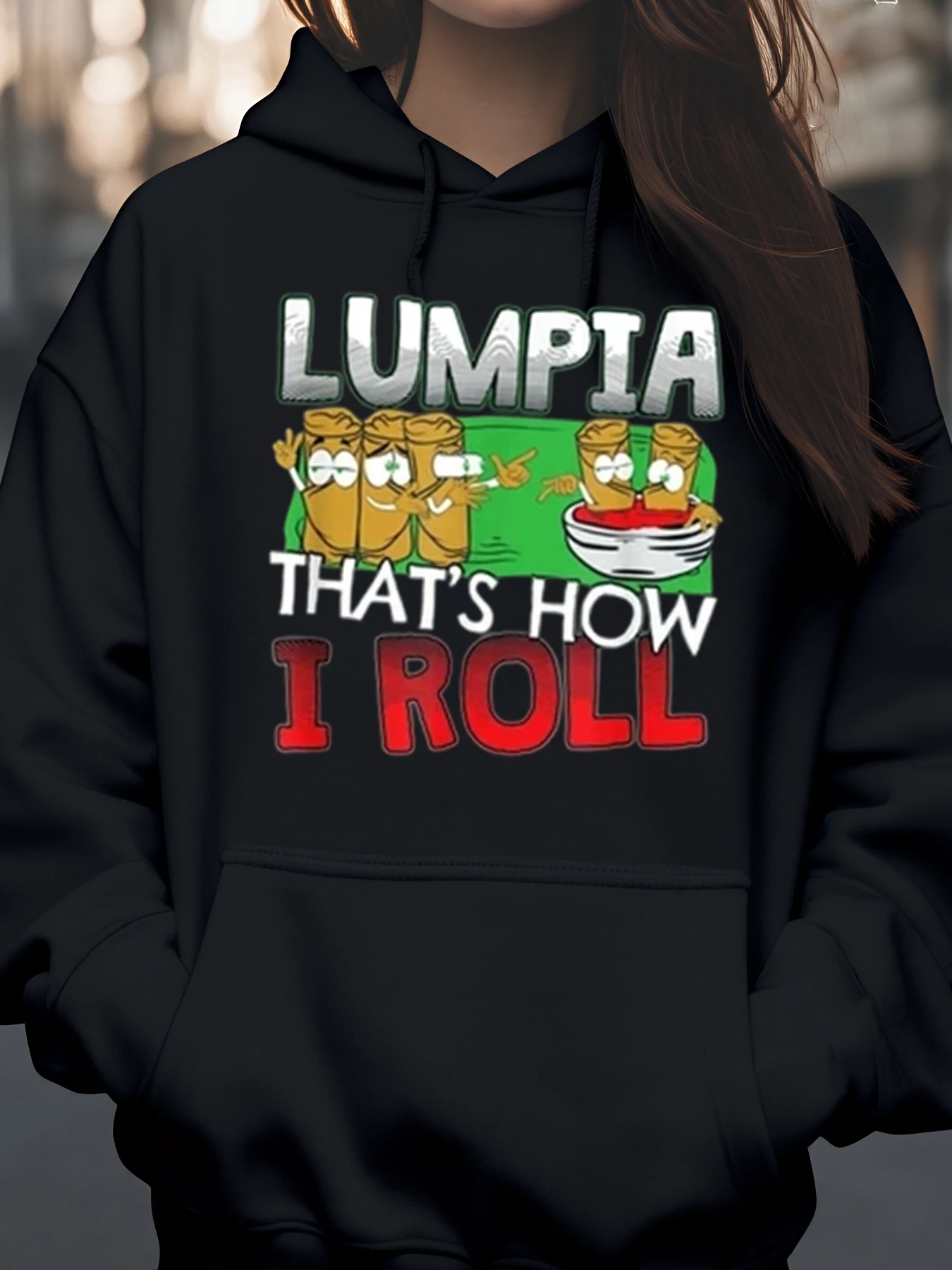 Lumpia That's How I Roll Толстовка с принтом Повседневная одежда для любителей еды
Lumpia That's How I Roll Толстовка с принтом Повседневная одежда для любителей еды