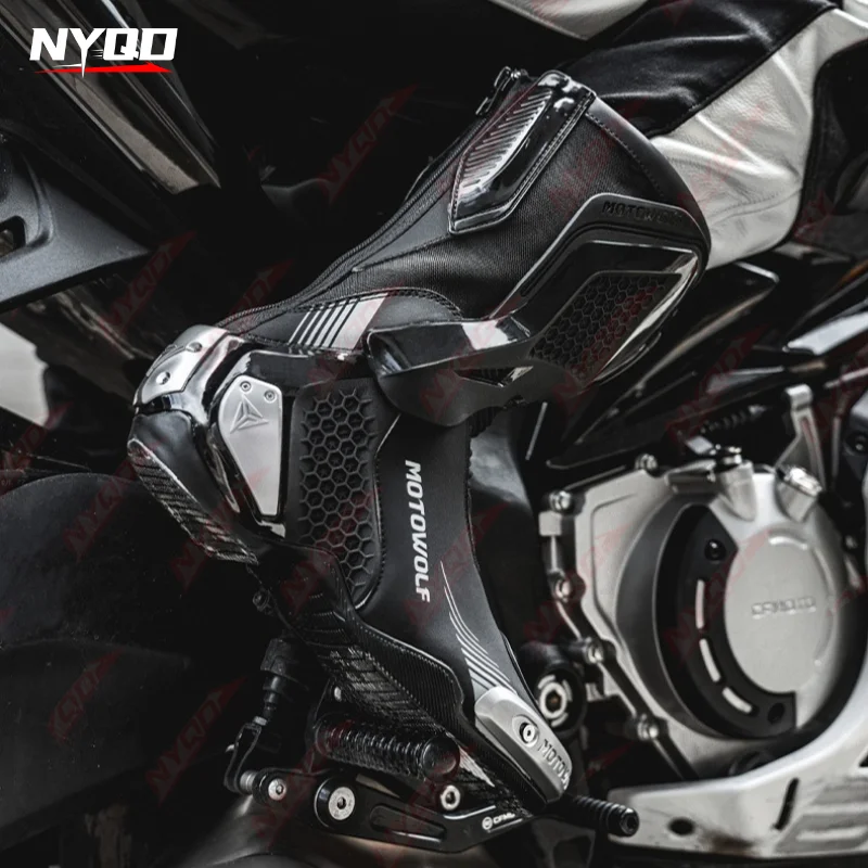 Motorcycle Racing Boots Motocross Off Road Anti Slip Anti Fall High Top Protective Gear for Men Touring All Season Durable
Motorcycle Racing Boots Motocross Off Road Anti Slip Anti Fall High Top Protective Gear for Men Touring All Season Durable