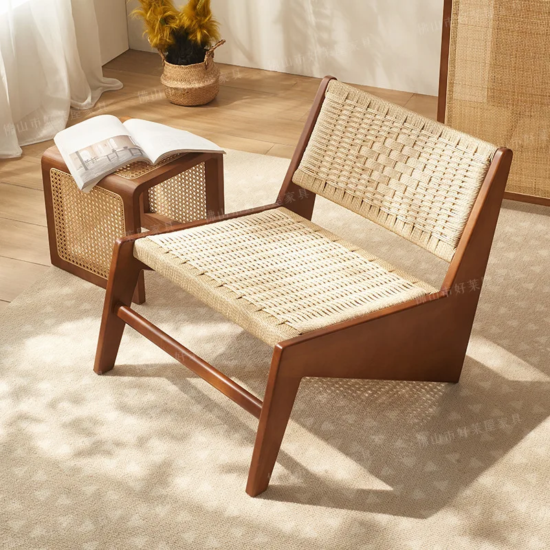 Rattan chair single medieval rattan chair Nordic leisure sofa chair braided rope leisure silent wind recliner
Rattan chair single medieval rattan chair Nordic leisure sofa chair braided rope leisure silent wind recliner