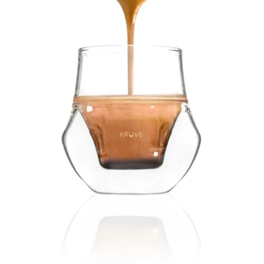 Propel Espresso Cups, Handmade Double-Walled Glass Coffee Mugs, Clear 2.5 oz, Scientific Design for Better Tasting Coffee Set o
Propel Espresso Cups, Handmade Double-Walled Glass Coffee Mugs, Clear 2.5 oz, Scientific Design for Better Tasting Coffee Set o