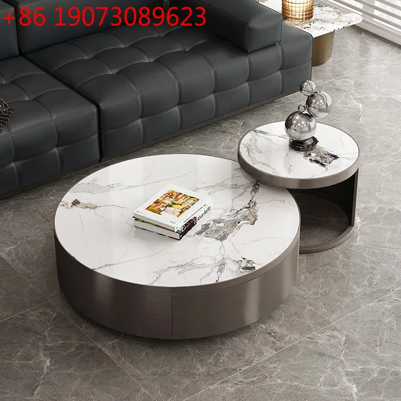 Высококачественный итальянский легкий роскошный журнальный столик из каменной плиты. Современная простая гостиная. Бытовой круглый журнальный столик из нержавеющей стали.
Высококачественный итальянский легкий роскошный журнальный столик из каменной плиты. Современная простая гостиная. Бытовой круглый журнальный столик из нержавеющей стали.