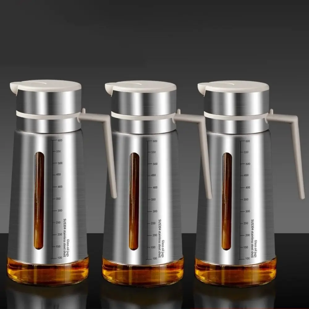 Stainless Steel Automatic Flip Oil Dispenser Glass Automatic Opening Closing Sauce Seasoning Container Leak-proof with Scale
Stainless Steel Automatic Flip Oil Dispenser Glass Automatic Opening Closing Sauce Seasoning Container Leak-proof with Scale