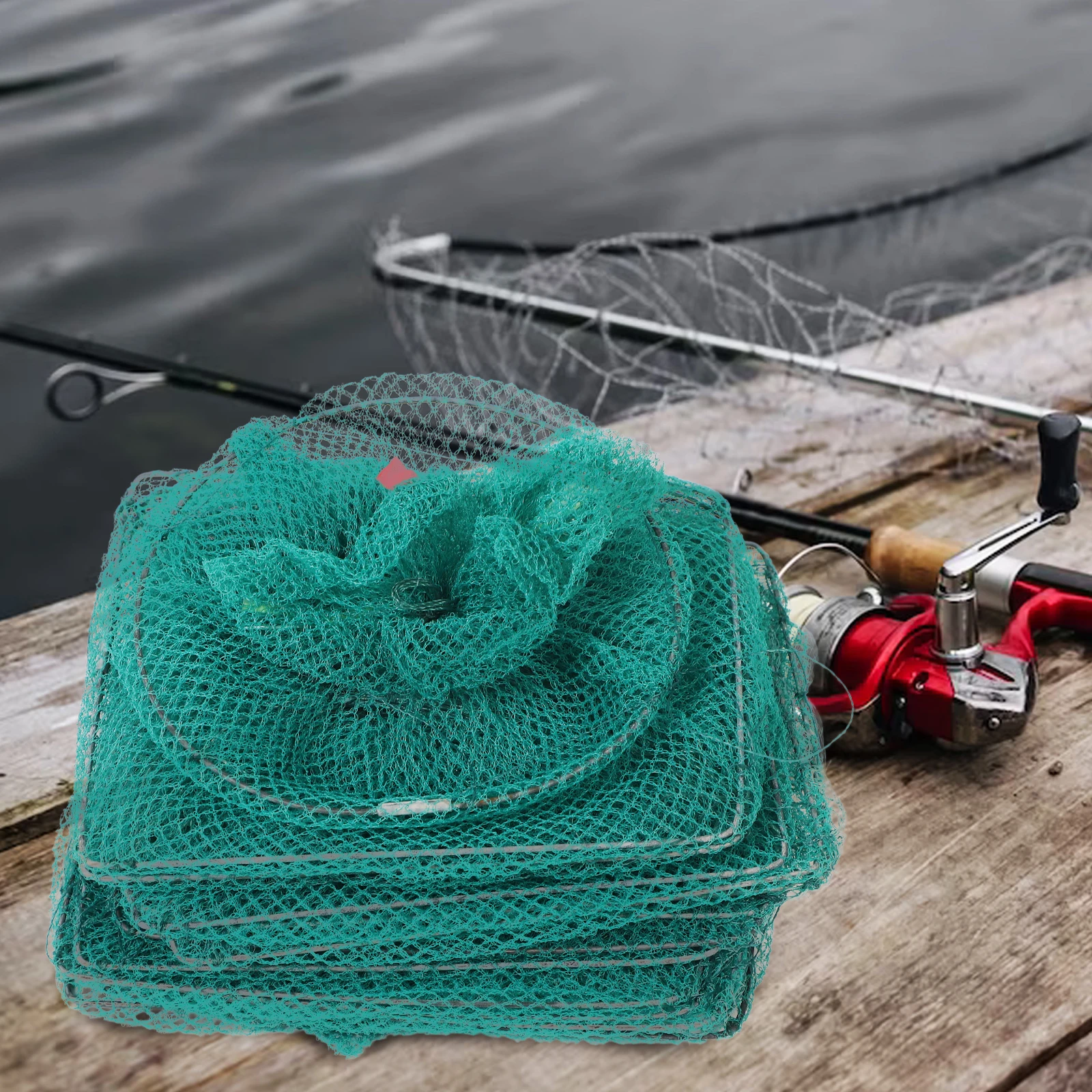 Fishing Net Collapsible Nylon Cage for Large Fish Turtle Crab Shrimp Portable Trap River Lake Sea Boat Fishing Traps
Fishing Net Collapsible Nylon Cage for Large Fish Turtle Crab Shrimp Portable Trap River Lake Sea Boat Fishing Traps