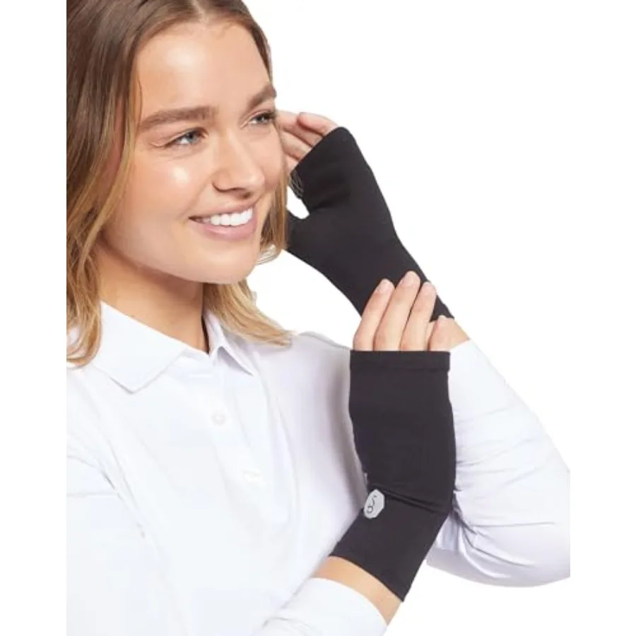 Outdoor driving gloves for sensitive skin, breathable UPF 50+ UV protection, black fingerless hand covers, medium, polyester-sp
Outdoor driving gloves for sensitive skin, breathable UPF 50+ UV protection, black fingerless hand covers, medium, polyester-sp