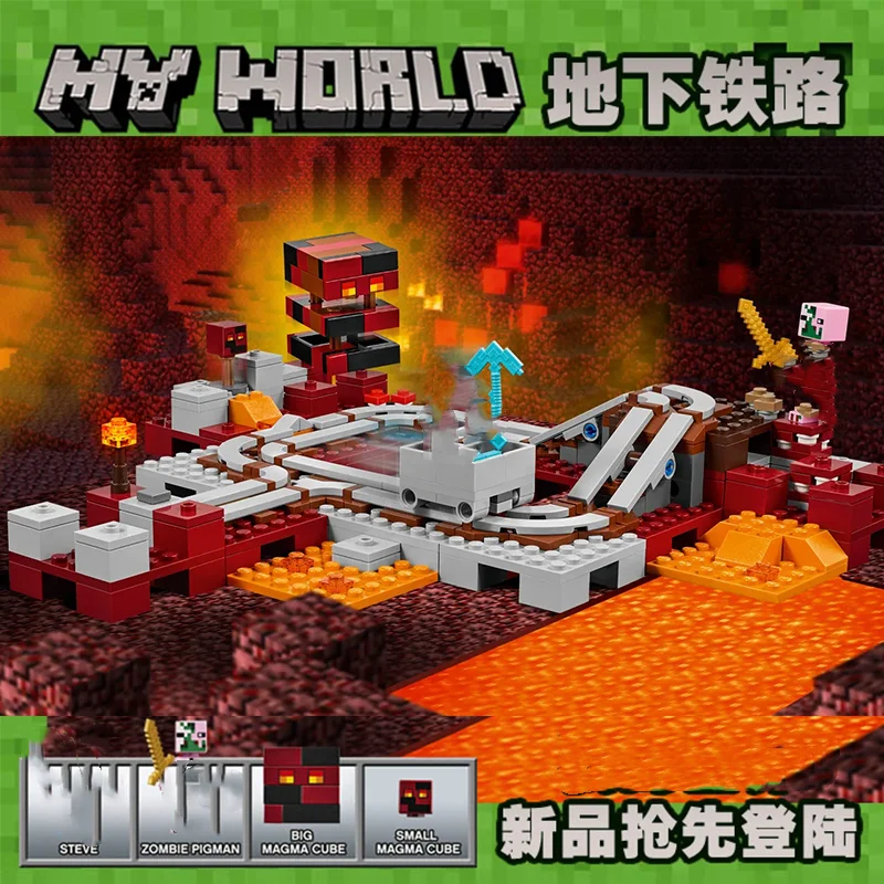 Совместимые бренды, наборы кирпичей MC My Mini World, серия игр, строительные блоки, Нидер, железнодорожная слизь, игрушки MOC для детей, подарок
Совместимые бренды, наборы кирпичей MC My Mini World, серия игр, строительные блоки, Нидер, железнодорожная слизь, игрушки MOC для детей, подарок