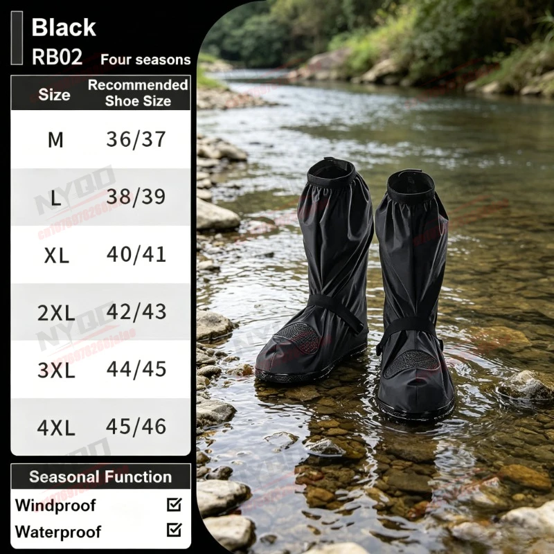 Motorcycle Riding Rain Shoe Covers for Men and Women Waterproof and Anti Slip Foot Covers Thickened and Wear-resistant
Motorcycle Riding Rain Shoe Covers for Men and Women Waterproof and Anti Slip Foot Covers Thickened and Wear-resistant