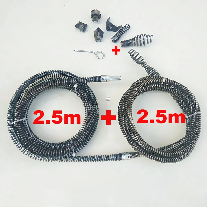 2.5m *12mm Out Dia Electric Drill Sewer Dredge Spring + 2.5m *12mm Dia Extension Pipe Dredger Cleaning Springs With Connecor
2.5m *12mm Out Dia Electric Drill Sewer Dredge Spring + 2.5m *12mm Dia Extension Pipe Dredger Cleaning Springs With Connecor
