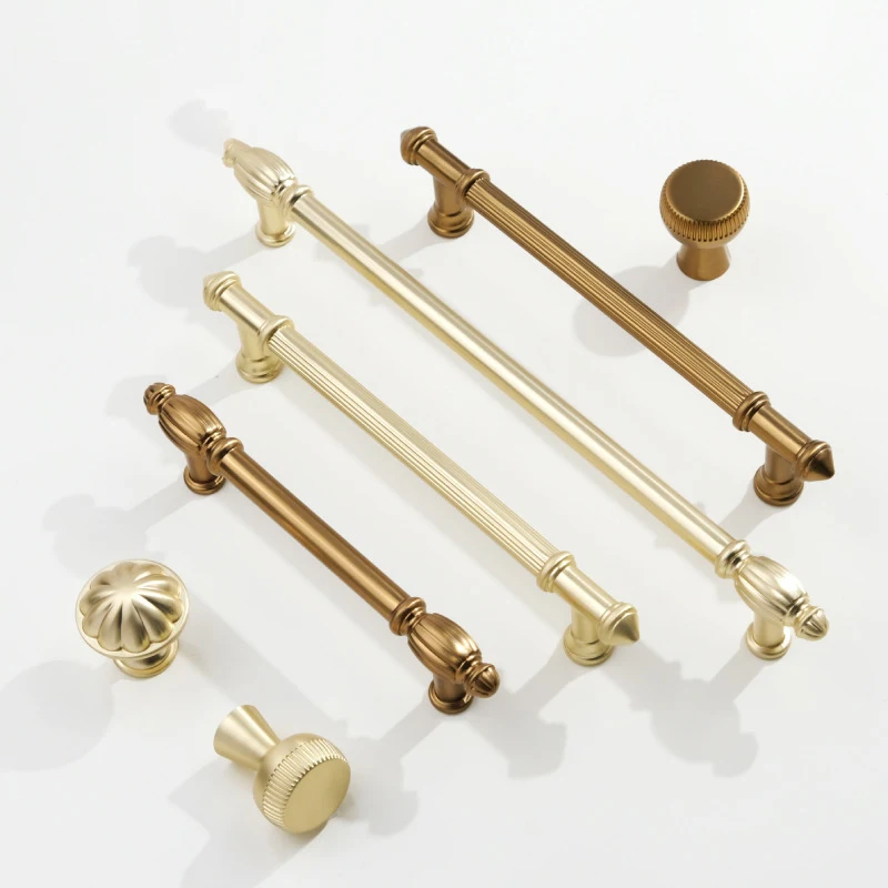 New Light Luxury French Brass Cabinet Door Handle, Gold High-end Cabinet Drawer Single Hole Wardrobe Door Handle Cabinet Handles
New Light Luxury French Brass Cabinet Door Handle, Gold High-end Cabinet Drawer Single Hole Wardrobe Door Handle Cabinet Handles