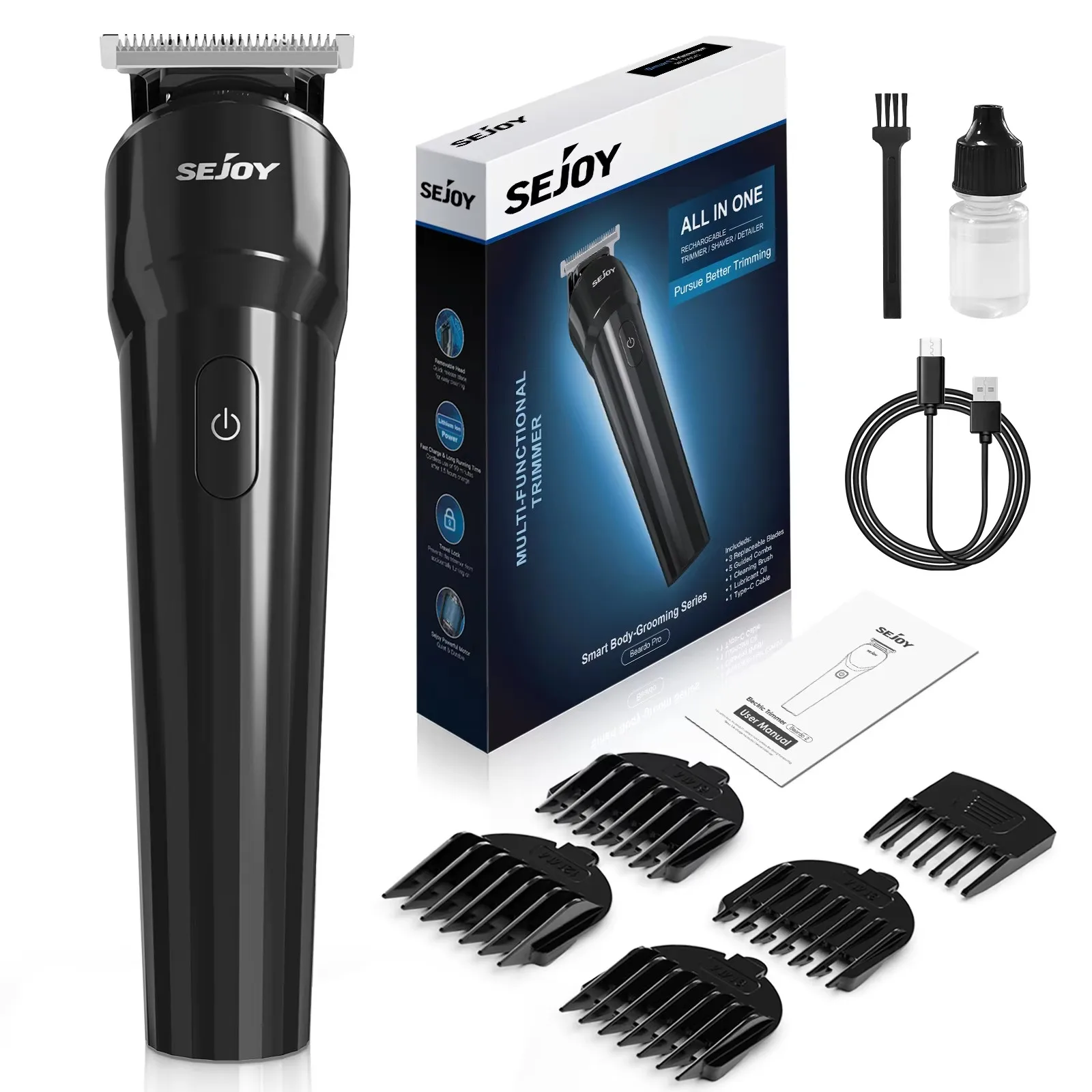 Sejoy Electric Hair Clippers For Men Cordless USB Hair Trimmer Professional Barber Clipper Rechargeable Hair Cutter Machine
Sejoy Electric Hair Clippers For Men Cordless USB Hair Trimmer Professional Barber Clipper Rechargeable Hair Cutter Machine