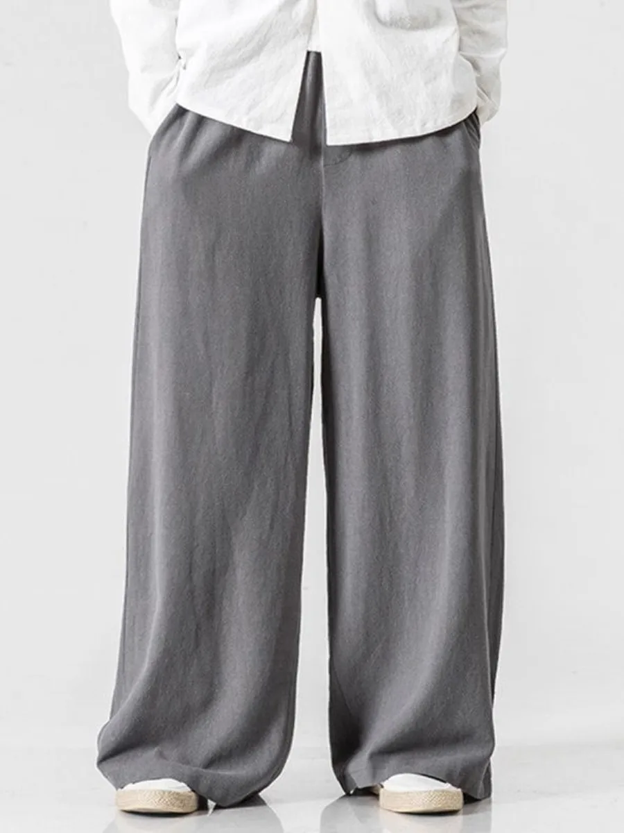Loose Cotton Linen Wide Leg Pants Men's Casual Versatile Breathable Comfortable plus Size Fat Men's Suspenders Long Pants
Loose Cotton Linen Wide Leg Pants Men's Casual Versatile Breathable Comfortable plus Size Fat Men's Suspenders Long Pants
