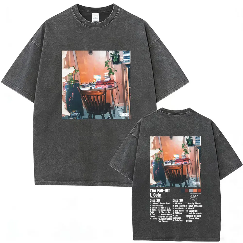Washed Vintage J Cole The Fall Off Album Graphic T Shirt Men Hip Hop Fashion Trend T-shirts Unisex Casual Oversized Streetwear
Washed Vintage J Cole The Fall Off Album Graphic T Shirt Men Hip Hop Fashion Trend T-shirts Unisex Casual Oversized Streetwear