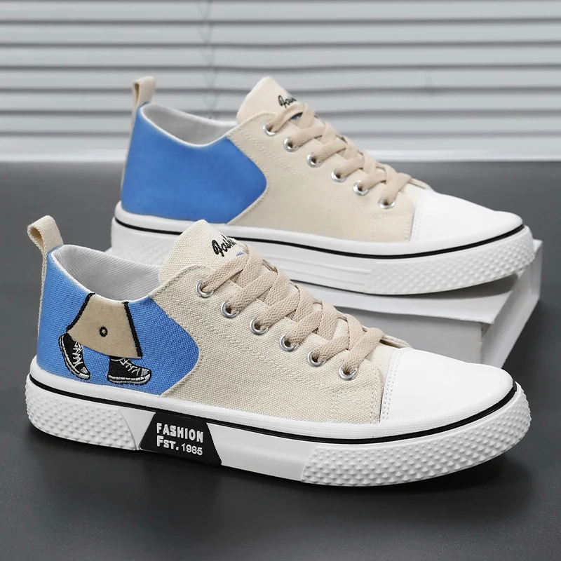 Skate Shoes for Men Summer New Low Cut Lace-Up Fashion Flat Sneakers Mesh Breathable Daily Wear Casual Walking Shoes
Skate Shoes for Men Summer New Low Cut Lace-Up Fashion Flat Sneakers Mesh Breathable Daily Wear Casual Walking Shoes