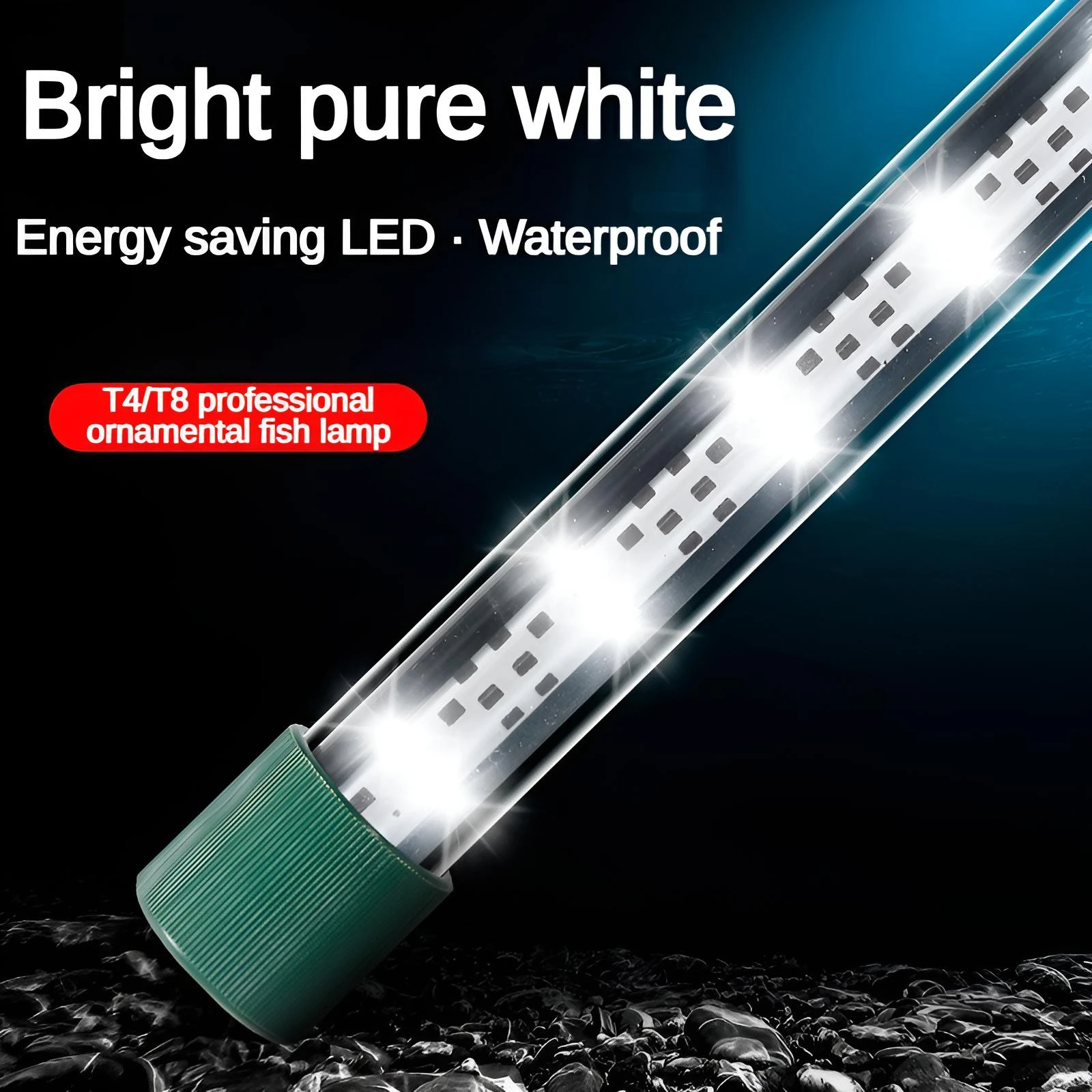 Ultra white Aquarium Light Energy Saving LED Waterproof Fish Tank Lamp T4/T8 High Brightness with Silicone Suction
Ultra white Aquarium Light Energy Saving LED Waterproof Fish Tank Lamp T4/T8 High Brightness with Silicone Suction