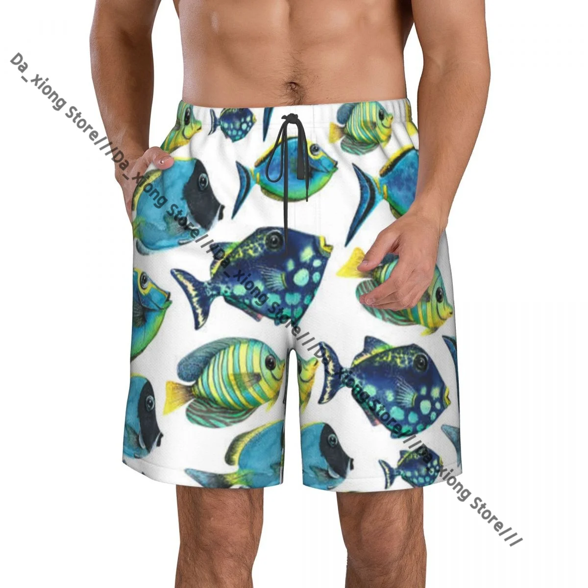 Mens Swimming Shorts Swimwear Tropical Fish- Watercolor Trunks Swimsuit Beach Wear Boardshorts
Mens Swimming Shorts Swimwear Tropical Fish- Watercolor Trunks Swimsuit Beach Wear Boardshorts