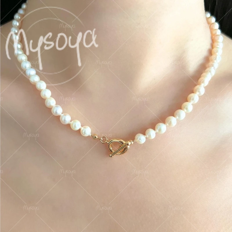 MYSOYA 5-6mm White Freshwater Pearl Necklace for Mom/ Girlfriend, Suitable for Wedding/ Mother's Day/ Father's Day Gift A0519
MYSOYA 5-6mm White Freshwater Pearl Necklace for Mom/ Girlfriend, Suitable for Wedding/ Mother's Day/ Father's Day Gift A0519