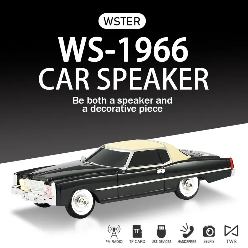 Car Shaped Bluetooth Speaker for Computer Desktop WS-1966 Stereo with Fm Radio TF U Disk AUX TWS Multifunctional Caixa De Som
Car Shaped Bluetooth Speaker for Computer Desktop WS-1966 Stereo with Fm Radio TF U Disk AUX TWS Multifunctional Caixa De Som