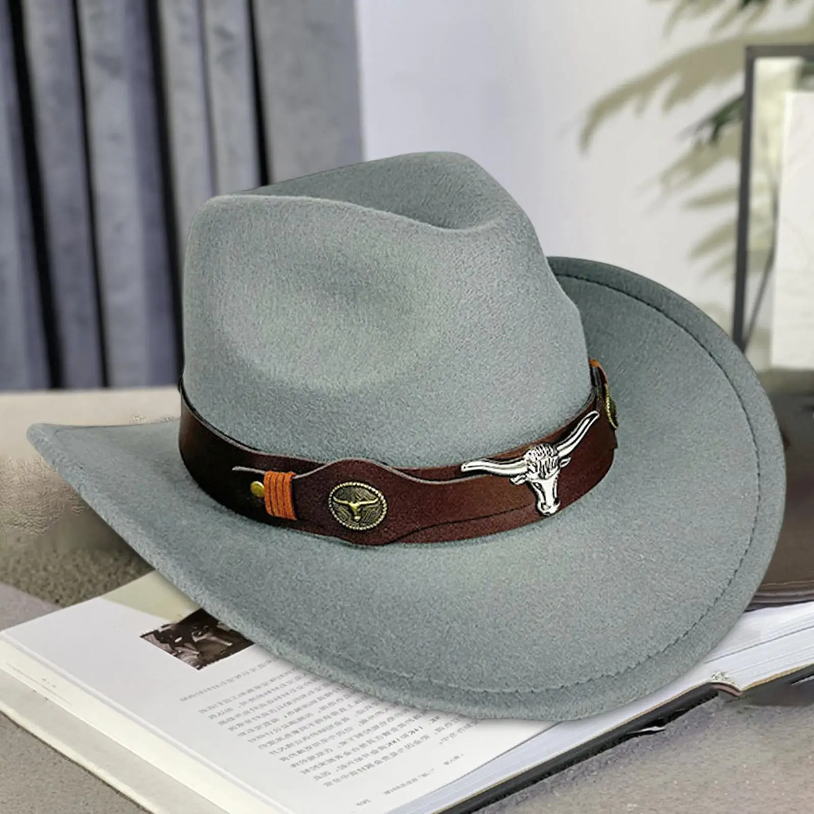Western Cowboy Hat Classic for Adults Wide Brim for Winter Hiking Travel
Western Cowboy Hat Classic for Adults Wide Brim for Winter Hiking Travel